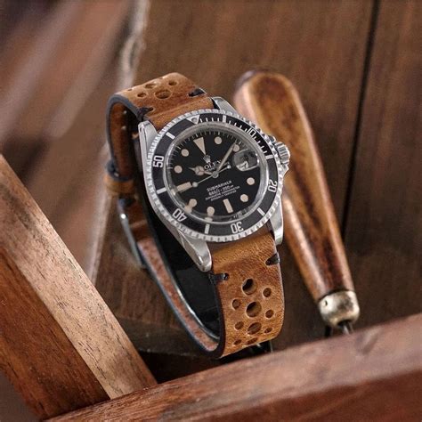 rolex lether strap|old rolex leather strap.